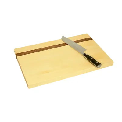 Sticks & Boards Cutting Board 10x16 Maple with Walnut (SB007)