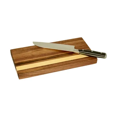 Sticks & Boards Cutting Board 6x12 Walnut With Maple (SB008)