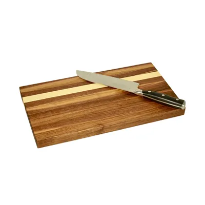 Sticks & Boards Cutting Board 8x14 Walnut With Maple (SB009)