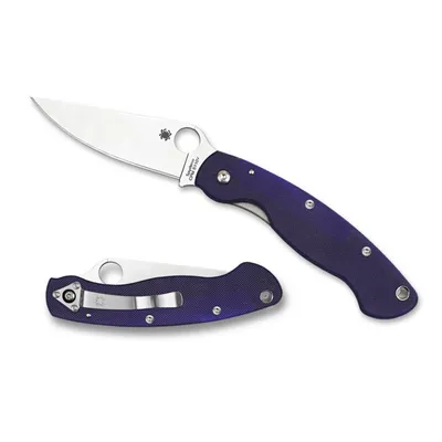 Spyderco Military Model G10 Dark Blue CPM S110V (C36GPDBL)