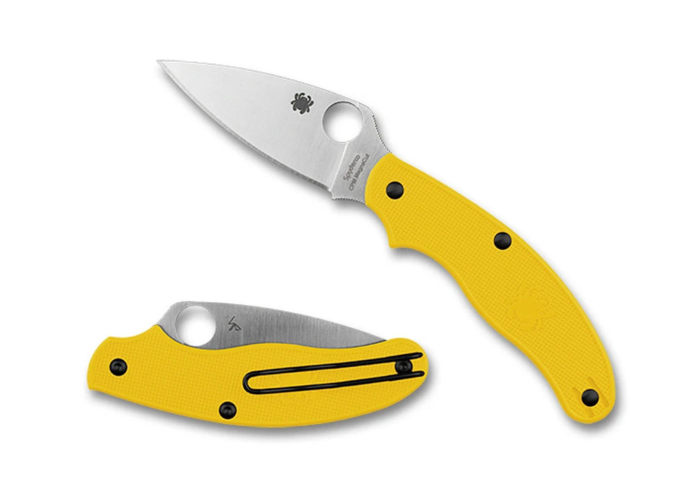 Spyderco UK Penknife lightweight Yellow (C94PYL)