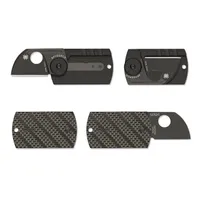 Spyderco Dog Tag Carbon Fiber G10 Laminate Black (C188CFBBKP)