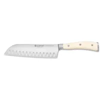 Wusthof Classic Ikon Creme 7" Santoku Hollow Ground Edge Knife (1040431317;4176-6)