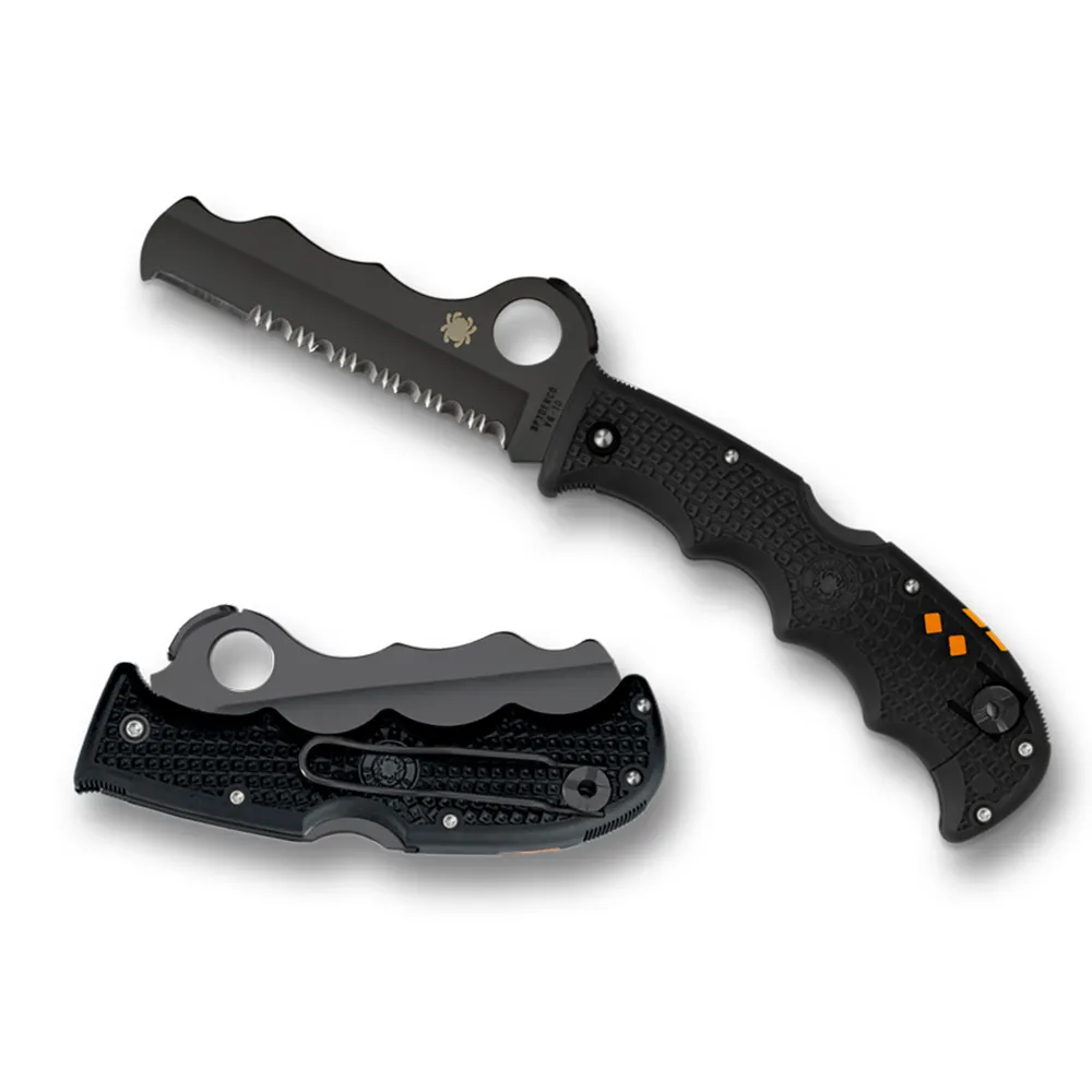 Spyderco Assist FRN Black Partially Serrated (C79PSBBK)