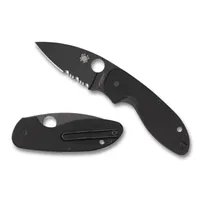 Spyderco Efficient Black Partially Serrated (C216GPSBBK)