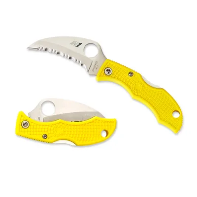 Spyderco Ladybug 3 Salt Hawkbill Yellow (LYLS3HB)