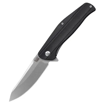 Black Tusk Bomber 2 Micarta Black (2BOM45M-BW)