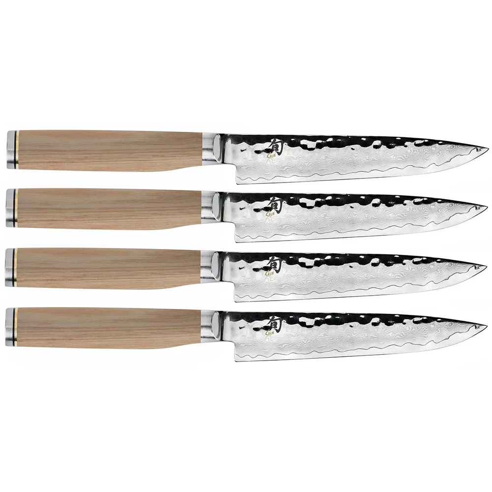 Shun Premier Blonde 4Pc Steak Set (TDMS0400W)