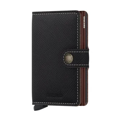 Secrid Miniwallet Saffiano Brown (MSA-Brown)