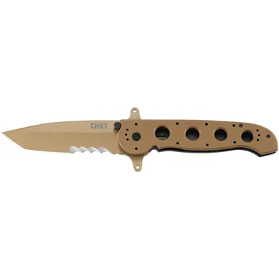 CRKT M16-14DSFG Desert Tan Tanto with Veff Serrations (M16-14DSFG)