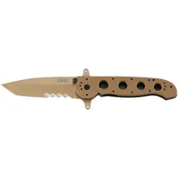 CRKT M16-14DSFG Desert Tan Tanto with Veff Serrations (M16-14DSFG)