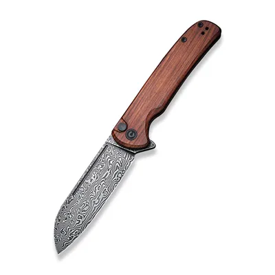 CIVIVI Chevalier Cuibourtia Wood Damascus Clad (C20022-DS1)