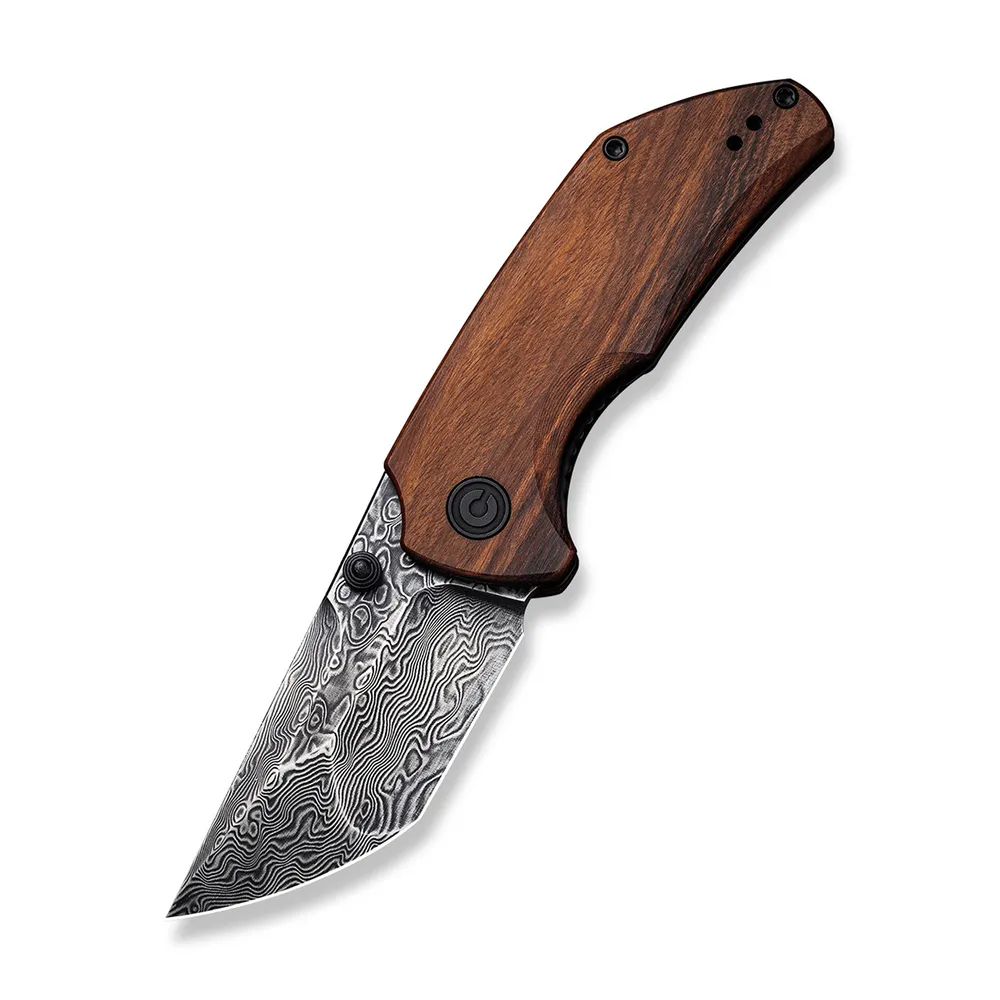 CIVIVI Thug 2 Cuibourtia Wood Damascus Clad (C20028C-DS1)