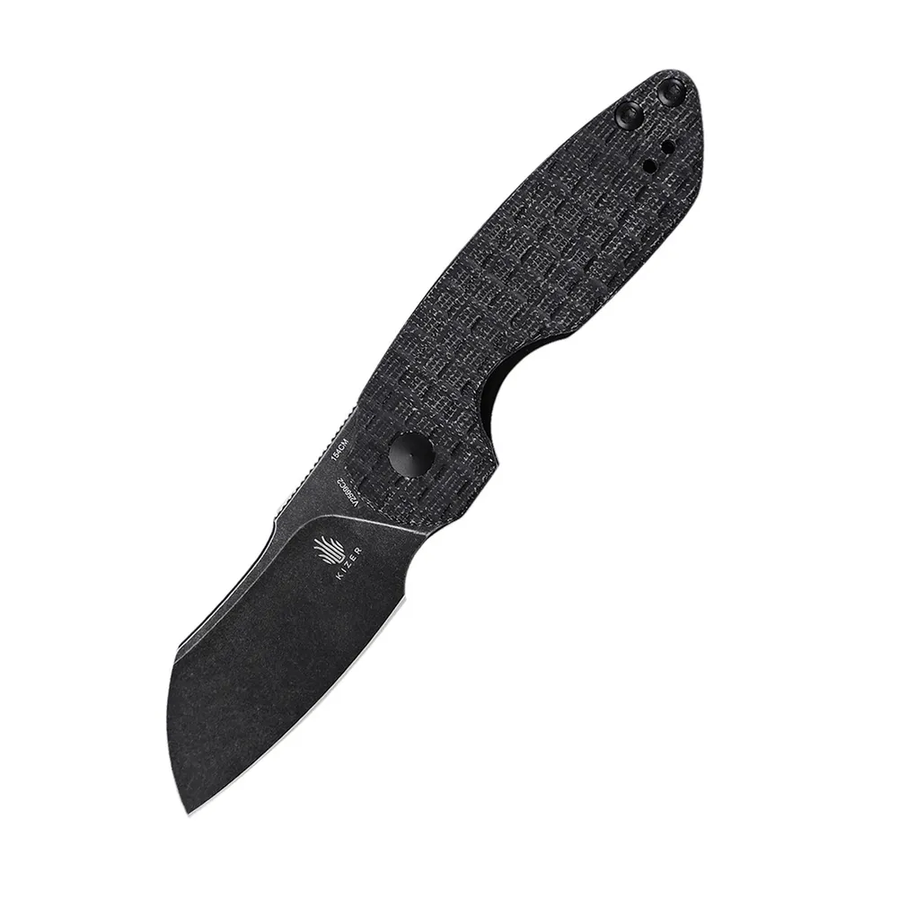 Kizer October Mini Black Micarta (V2569C2)