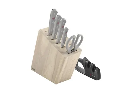 Wusthof Gourmet Grey 7Pc Block Set (1095670701)