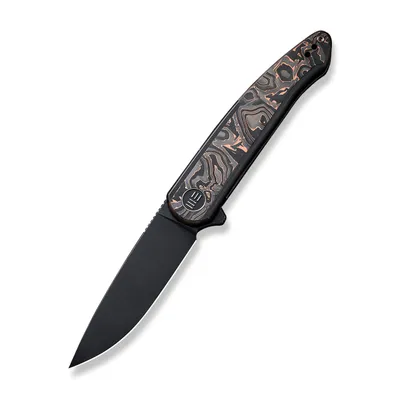 WE Knife Co Smooth Sentinel Titanium Black Copper Foil Carbon Fiber (WE20043-6)