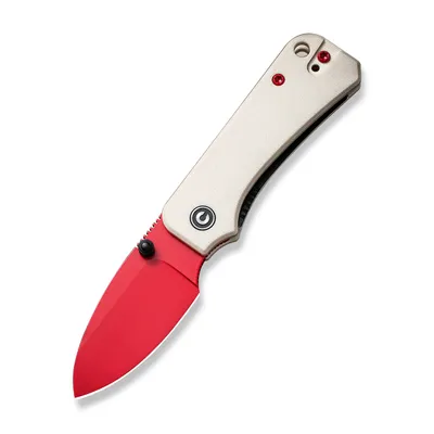 CIVIVI Baby Banter G10 Ivory Red Painted Blade (C19068S-7)