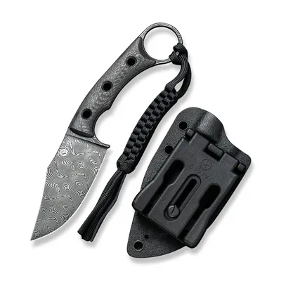 CIVIVI Midwatch Twill Carbon Fiber Damascus Clad (C20059B-DS1)