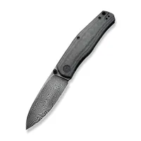 CIVIVI Sokoke Black Linen Micarta Damascus Clad (C22007-DS1)