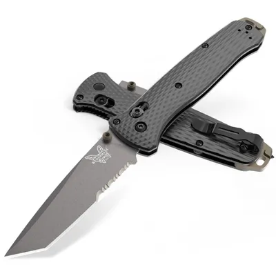 Benchmade Bailout Tanto Grey Partially Serrated (537SGY-03)