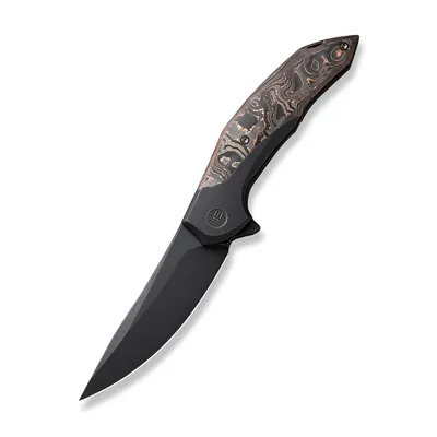 WE Knife Co Limited Edition Merata Black Titanium Copper Foil Carbon Fibre (WE22008B-1)