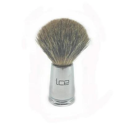 Ice Shave Brush Badger Mixed Chrome (409020)
