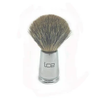 Ice Shave Brush Badger Mixed Chrome (409020)