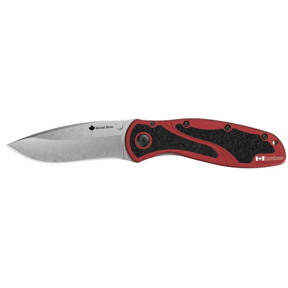 Kershaw Blur Canadian Edition Red Aluminum (KE-1670CAN)