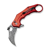 CIVIVI Incisor Aluminum Red Damascus Clad (C16016B-DS1)