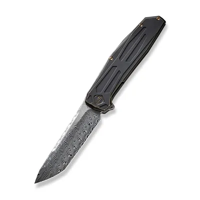 WE Knife Co Shadowfire Bronze Black Damasteel (WE22035-DS1)