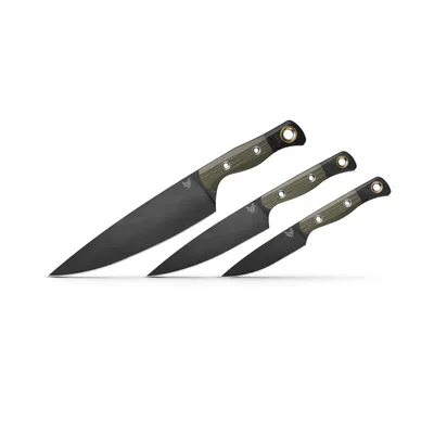 Benchmade Knife Set OD Green G10 DLC Coated 3Pc (4000BK-01)