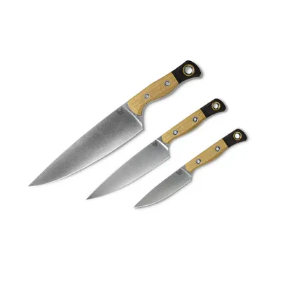 Benchmade Knife Set Maple Richlite Stonewash 3Pc (4000-02)