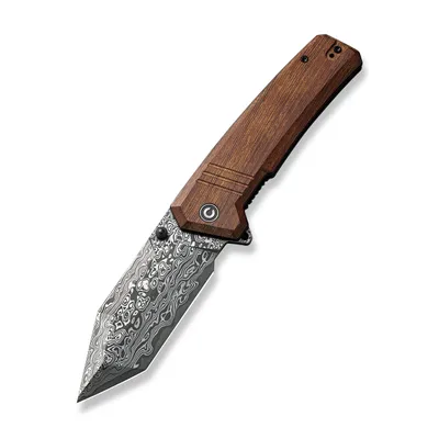 CIVIVI Bhaltair Guibourtia Wood Damascus Clad (C23024-DS1)