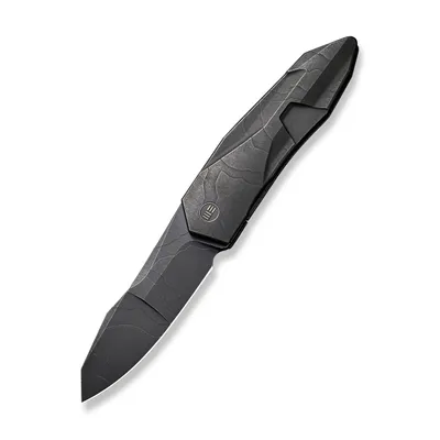 WE Knife Co Solid Stonewashed Black Etched (WE22028-5)