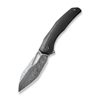 WE Knife Co Ignio Titanium Black Damasteel (WE22042B-DS1)