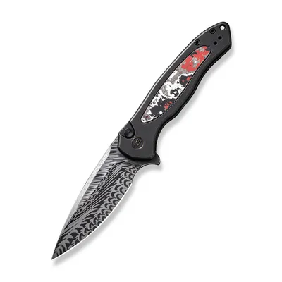WE  Limited Edition Kitefin Damasteel Titanium Black Nebula Fat Carbon (WE19002N-DS1)
