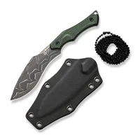 CIVIVI Vaquita II Damascus Clad Micarta Green (C047C-DS2)