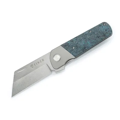 Finch Knife Co Runtly XL Abyss Carbon Fiber Blue Swirl (RTXL130)