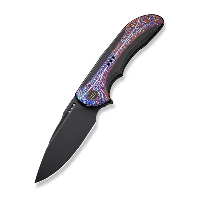WE Knife Co Equivik Titanium Black Flamed Inlay (WE23020-2)