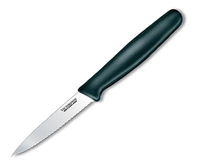 Victorinox Poly Handle 3" Paring Serrated Knife - Black (5.3033S-40509)