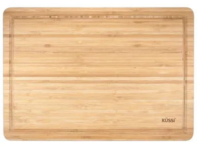 Kussi Bamboo Cutting Board With Juice Groove - 3 layer - 43cm x 30cm (59601)