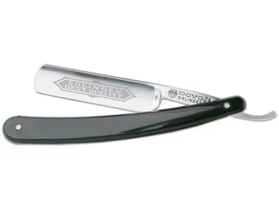 DOVO Straight Razor Carbon 5/8" Full Hollow Ground - Black/Synthetic (100581)