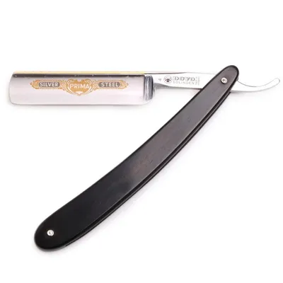 DOVO Straight Razor Prima Silver Steel 5/8" Ebony Carbon Steel (112581084;4580)