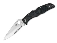 Spyderco Endura 4 - Partial Serration - Black FRN (C10PSBK)