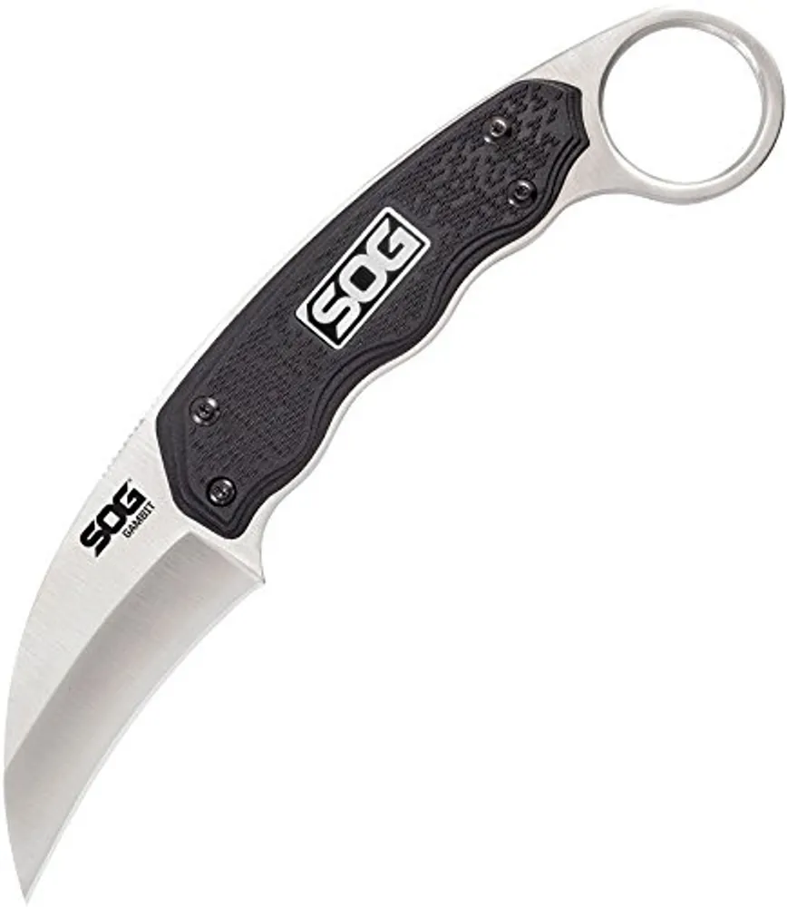 SOG Gambit Fixed-Blade Knife with Sheath, 2.58" (GB1001-CP)