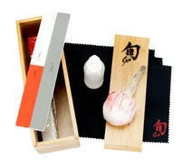 Shun Knife Care Kit (DM0625) Kitchen Polishing Cloth, Sticks, Oil, Talc Ball