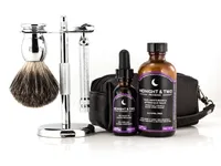 Shaving Set with Midnight & Two Provence Preshave, Aftershave, and Travel Case (BUN12)