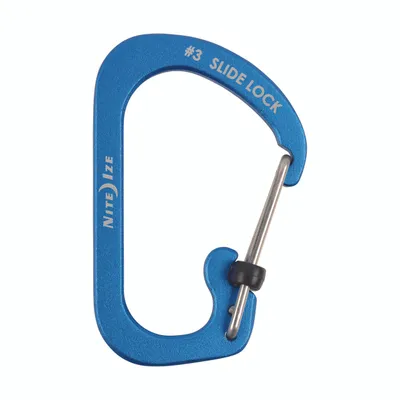 Nite Ize Carabiner SlideLock #3 Aluminum - Blue (CSLA3-03-R6)