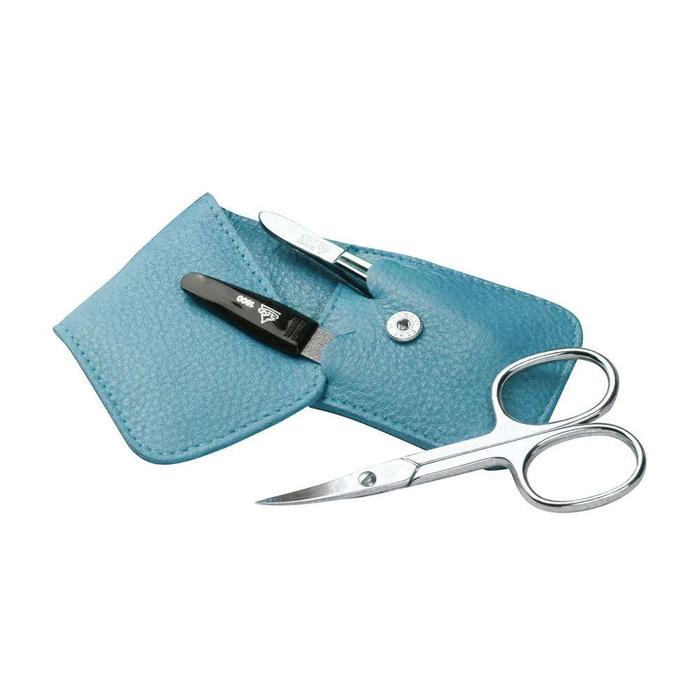 Erbe Soft Case 3pc Manicure Set Turquoise (9203)