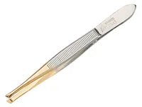 Erbe Gold Plated Slanted Tweezers (92343)